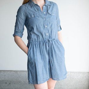 Gap Chambray long sleeve button down dress
